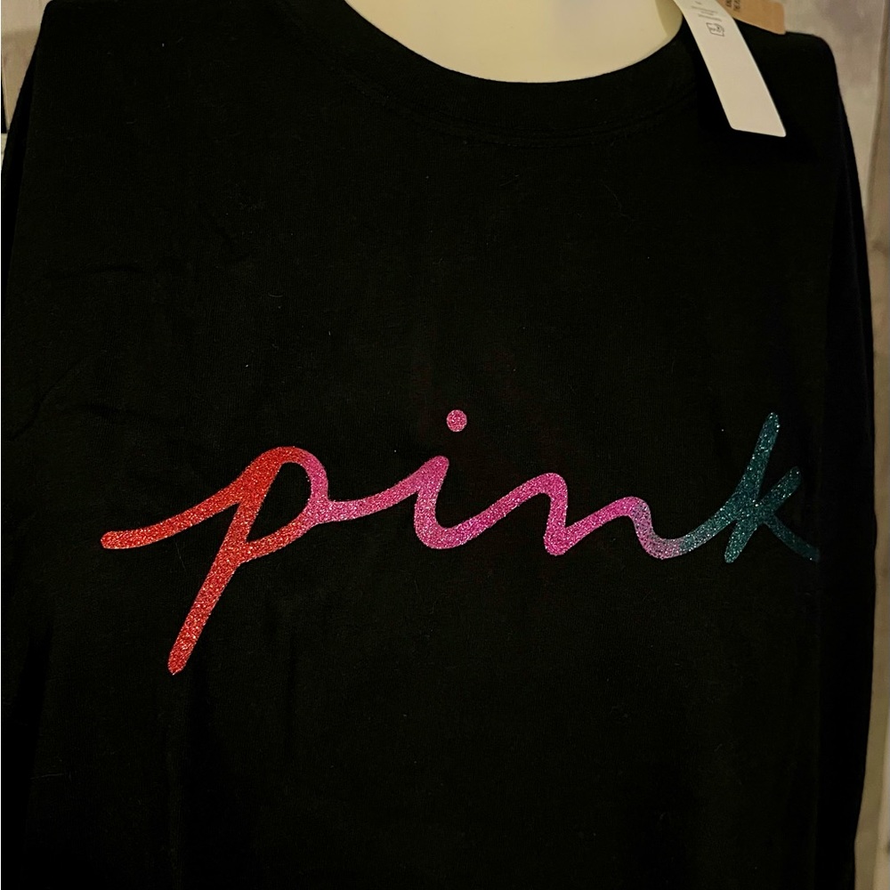 NWT VS PINK LONG SLEEVE BLING TEE